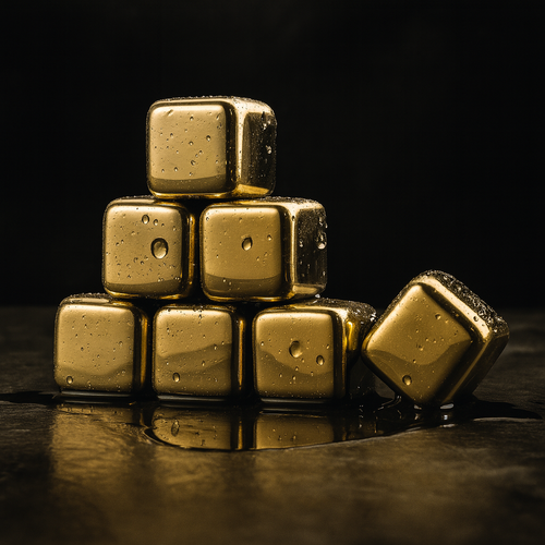 Gold Whiskey Cubes