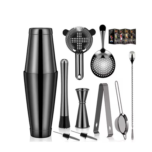 Premium 12-Piece Black Bar Tool Set